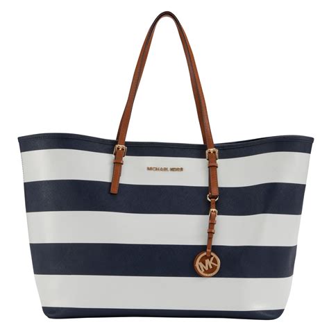 navy and white michael kors tote|Michael Kors outlet white purse.